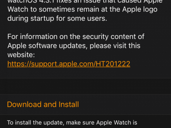 苹果发布 watchOS 4.3.1 开始抛弃 watchOS 1 应用
