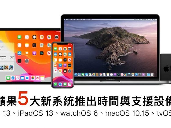 iOS 13、iPadOS 13、watchOS 6、macOS 10.15更新时间和支持设备